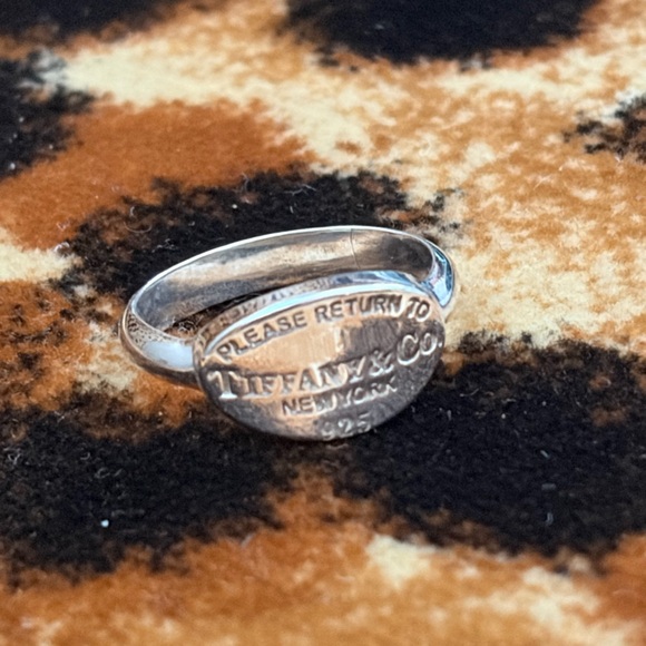 Tiffany & Co. Jewelry - Tiffany & Co. VINTAGE perfect condition Sterling Silver Oval Signet Ring